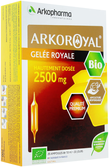 GELÉE ROYALE BIO 2500 MG -