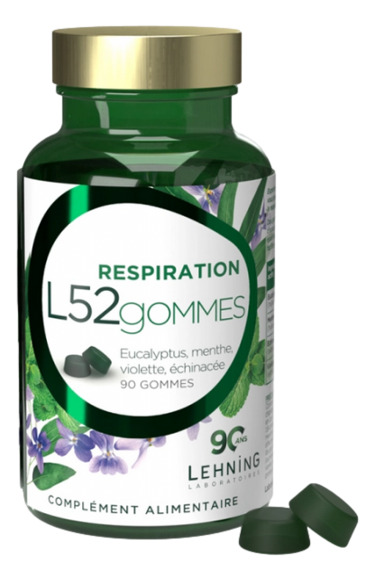 L52 Gommes Respiration   90 gommes