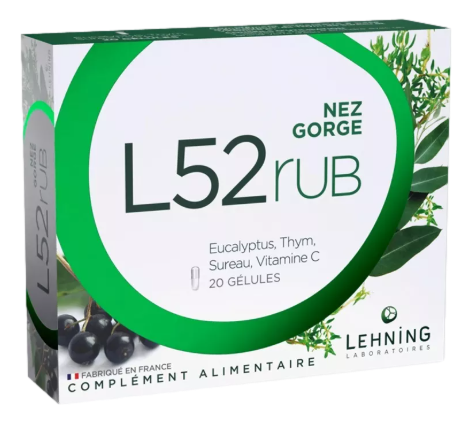 L52 Rub nez et gorge    20 gélules