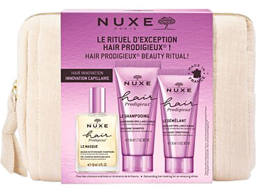 HAIR PRODIGIEUX trousse voyage rituel d'exception   3 produits